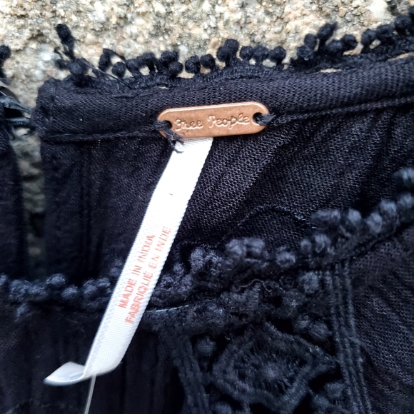 Free People Piece of Your Heart Embroidered Lace Mini Dress. S - Picture 2 of 10